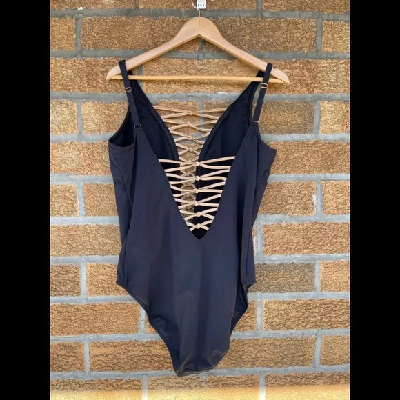 Bleu | Rod Beattie  Lets Get Knotty Swimsuit size 18w - Picture 7 of 10